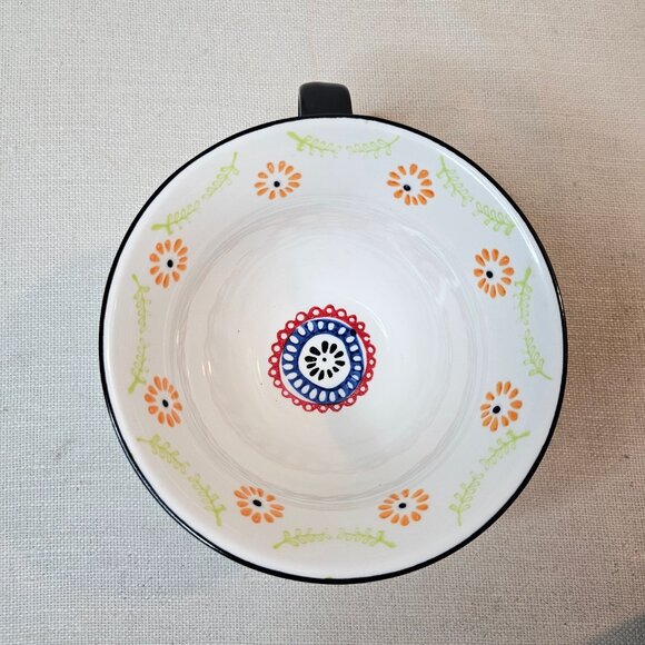 Signature Large Boho Stoneware Latte Coffee Mug Cup - Picture 6 of 6